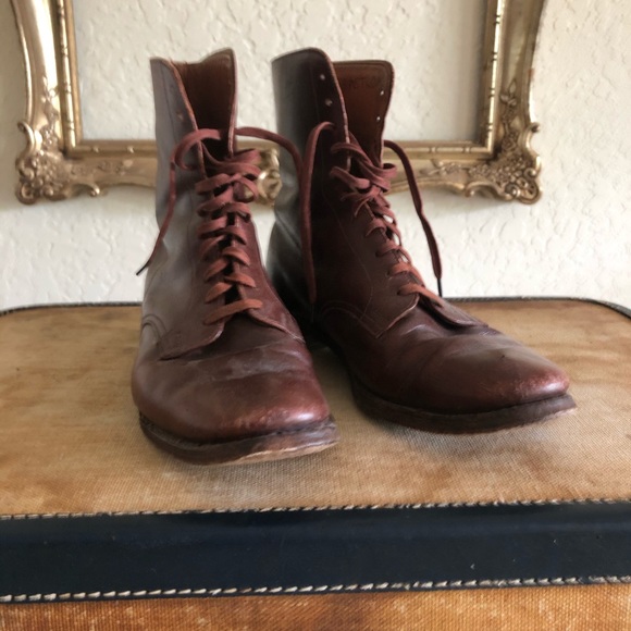 Shoes Vintage Brown Lace Up Riding Boots Poshmark